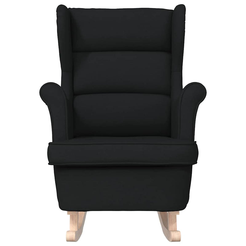 Scaun balansoar, negru, 74x90x102 cm, material textil