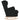 Scaun balansoar, negru, 74x90x102 cm, material textil