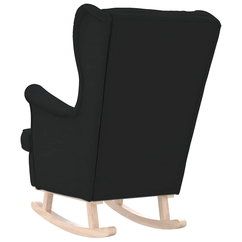 Scaun balansoar, negru, 74x90x102 cm, material textil
