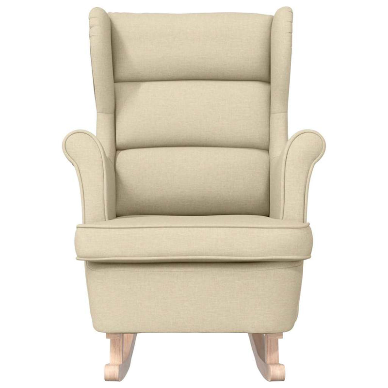 Scaun balansoar, crem, 74x90x102 cm, material textil
