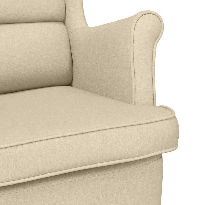 Scaun balansoar, crem, 74x90x102 cm, material textil