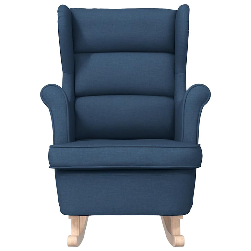 Scaun balansoar, albastru, 74x90x102 cm, material textil