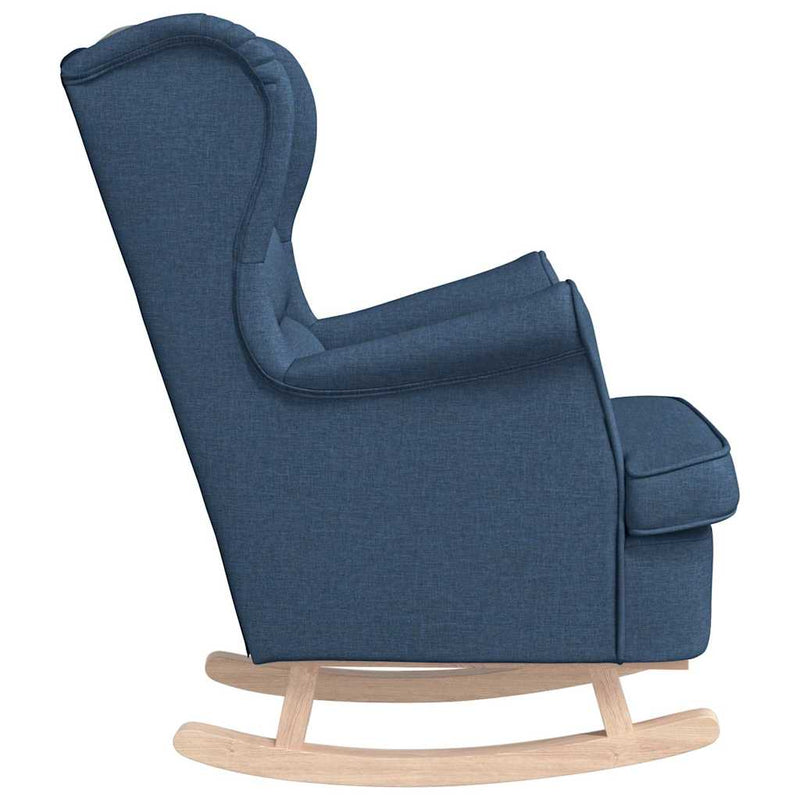 Scaun balansoar, albastru, 74x90x102 cm, material textil