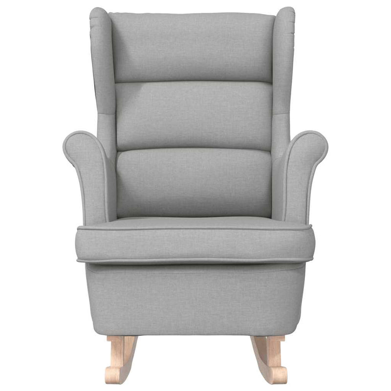 Scaun balansoar, gri nor, 74x90x102 cm, material textil