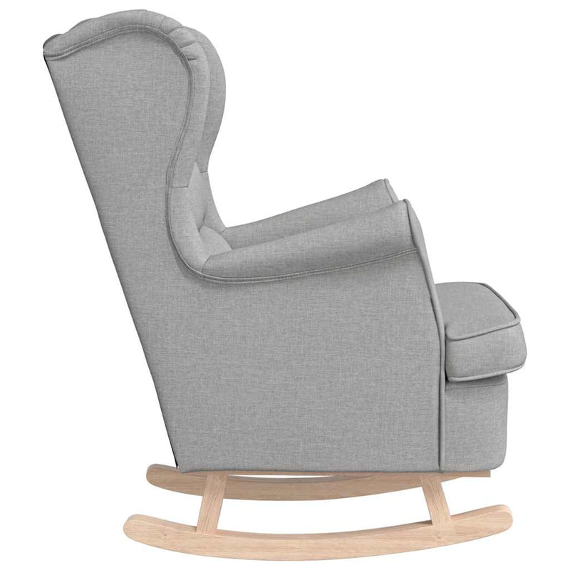 Scaun balansoar, gri nor, 74x90x102 cm, material textil