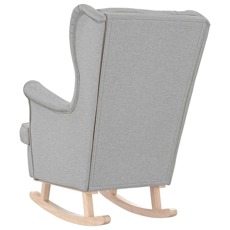 Scaun balansoar, gri nor, 74x90x102 cm, material textil