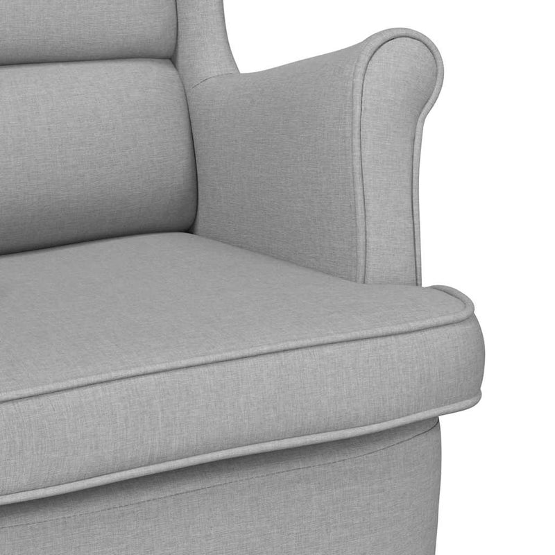 Scaun balansoar, gri nor, 74x90x102 cm, material textil