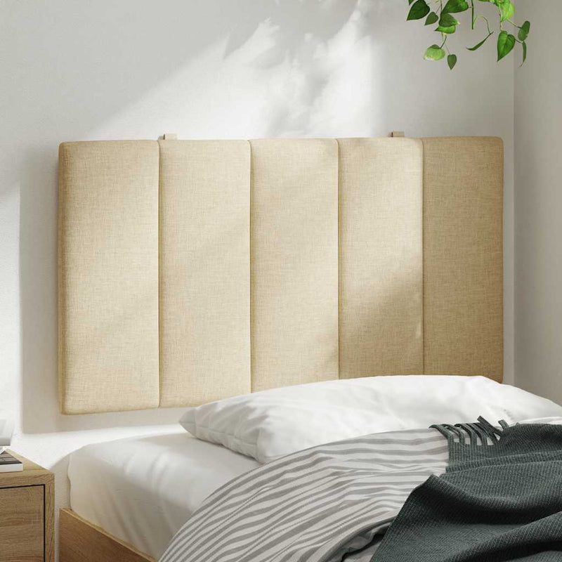 Pernă pentru tăblie de pat, Hanko, crem, 80 cm, material textil