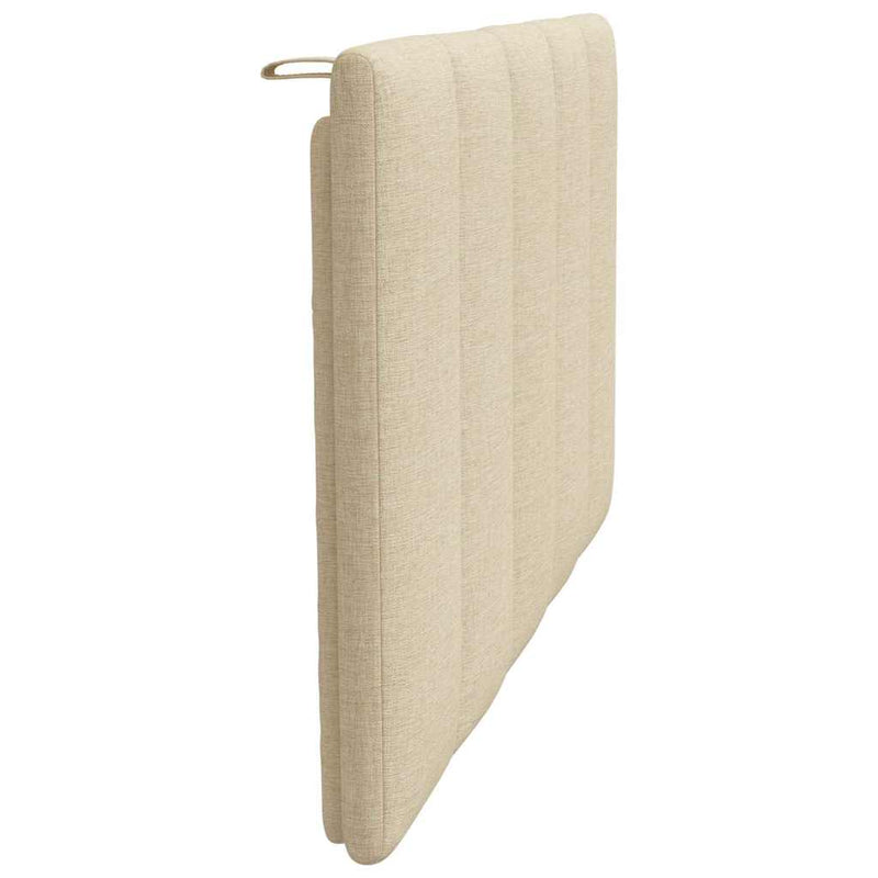 Pernă pentru tăblie de pat, Hanko, crem, 80 cm, material textil