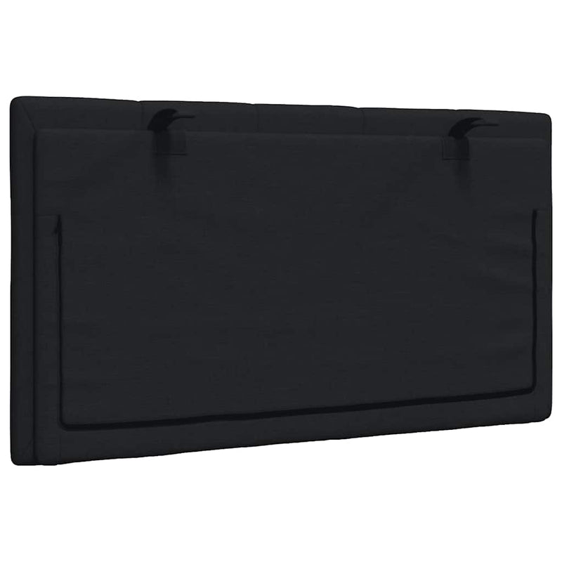 Pernă pentru tăblie de pat, Hanko, negru, 90 cm, material textil