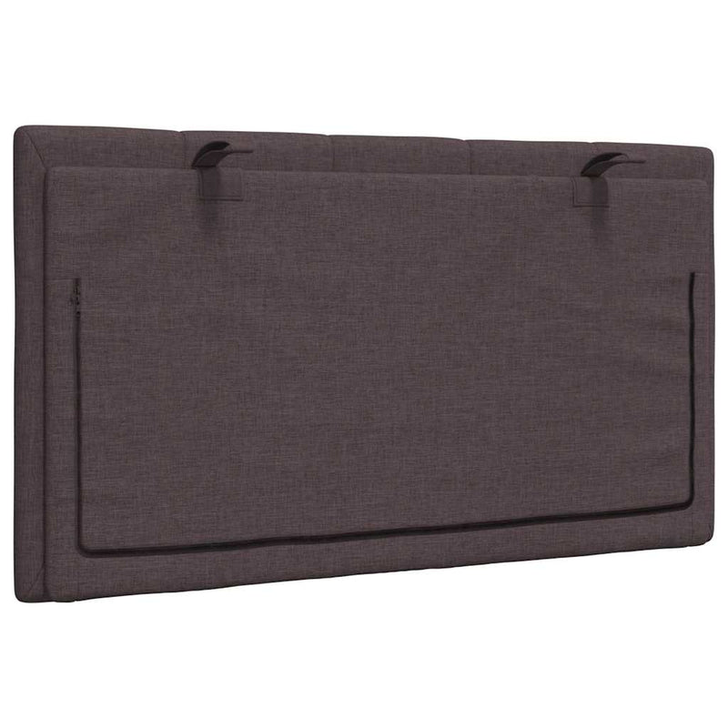 Pernă pentru tăblie de pat, Hanko, maro închis, 90 cm, material textil