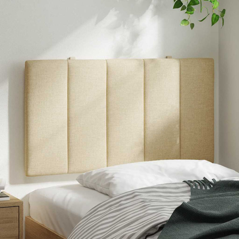 Pernă pentru tăblie de pat, Hanko, crem, 90 cm, material textil