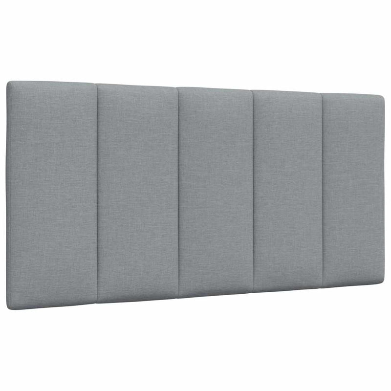 Pernă tăblie de pat, Hanko, gri deschis, 100 cm, material textil