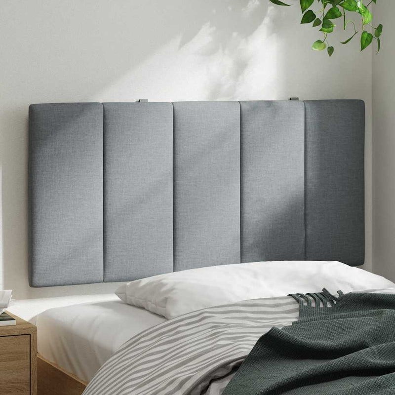 Pernă tăblie de pat, Hanko, gri deschis, 100 cm, material textil