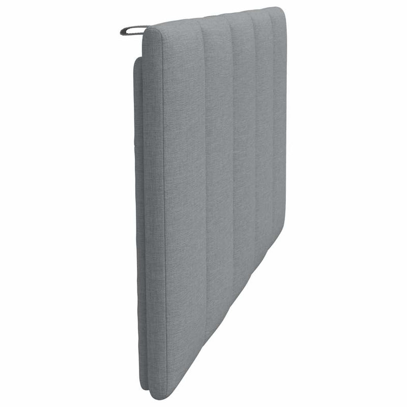 Pernă tăblie de pat, Hanko, gri deschis, 100 cm, material textil