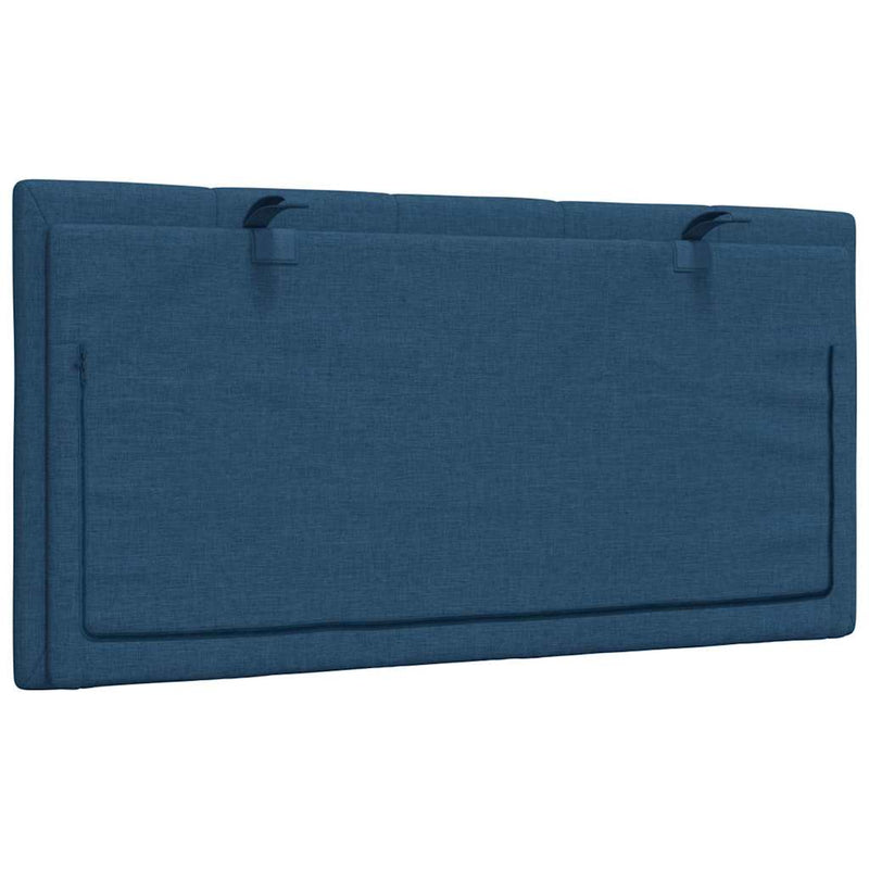 Pernă pentru tăblie de pat, Hanko, albastru, 100 cm, material textil