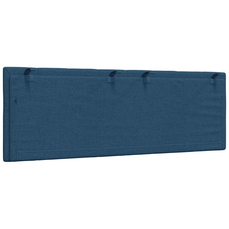 Pernă pentru tăblie de pat, Hanko, albastru, 120 cm, material textil
