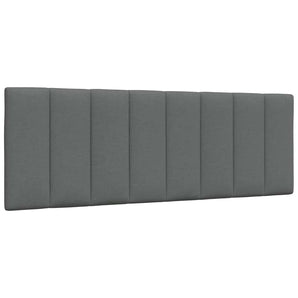 Pernă pentru tăblie de pat, Hanko, gri închis, 140 cm, material textil