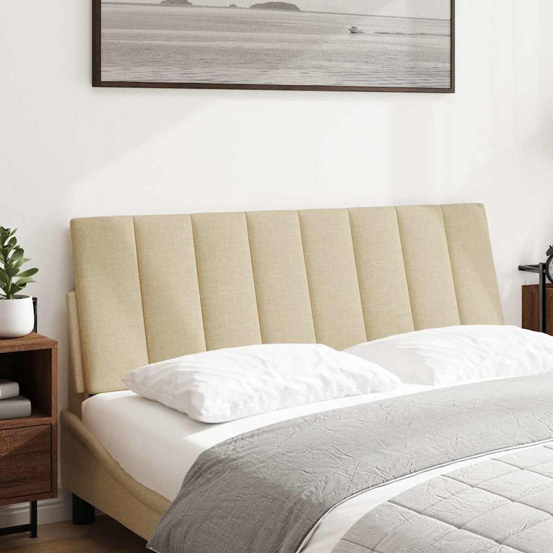 Pernă pentru tăblie de pat, Hanko, crem, 140 cm, material textil