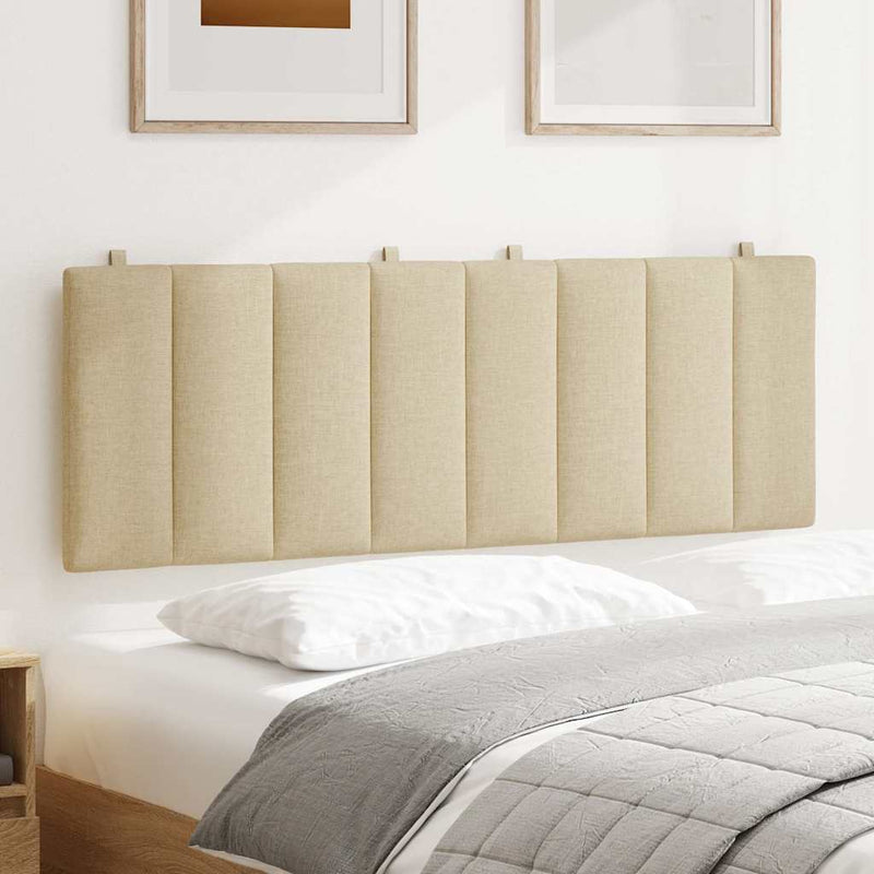 Pernă pentru tăblie de pat, Hanko, crem, 140 cm, material textil