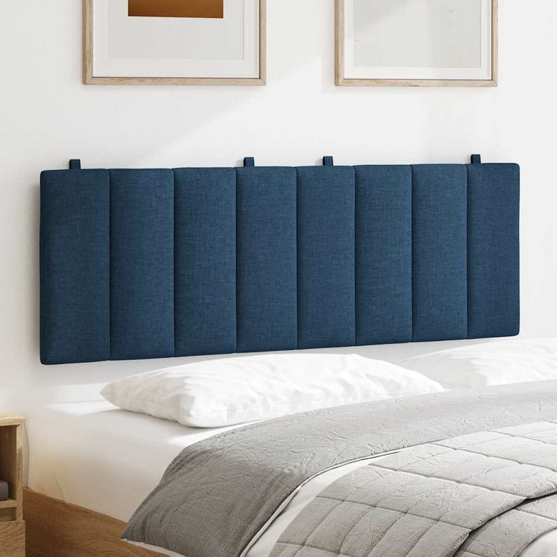 Pernă pentru tăblie de pat, Hanko, albastru, 140 cm, material textil