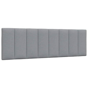 Pernă tăblie de pat, Hanko, gri deschis, 160 cm, material textil