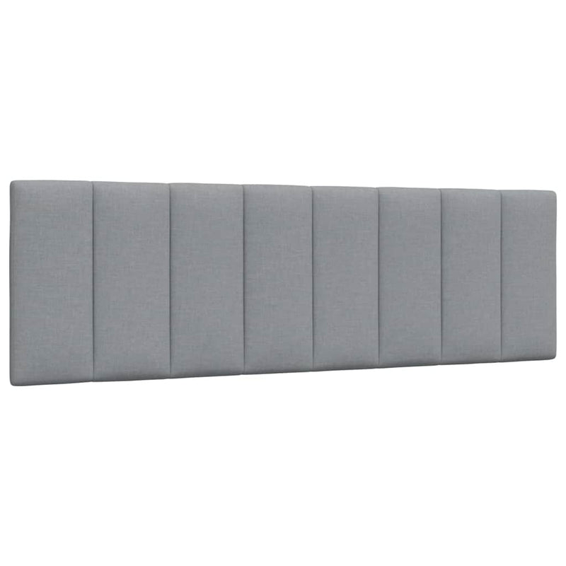 Pernă tăblie de pat, Hanko, gri deschis, 160 cm, material textil