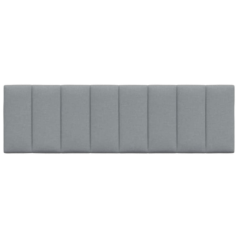 Pernă tăblie de pat, Hanko, gri deschis, 160 cm, material textil