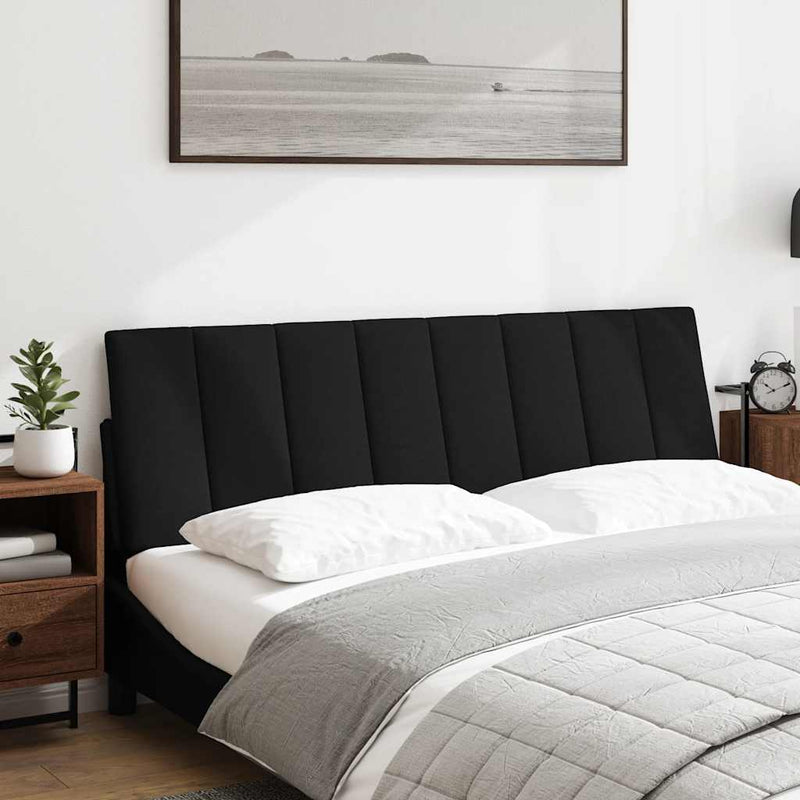 Pernă pentru tăblie de pat, Hanko, negru, 160 cm, material textil