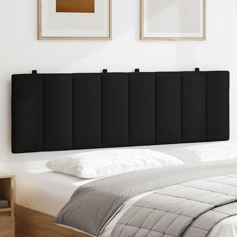 Pernă pentru tăblie de pat, Hanko, negru, 160 cm, material textil