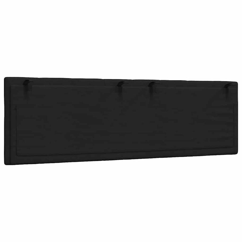 Pernă pentru tăblie de pat, Hanko, negru, 160 cm, material textil
