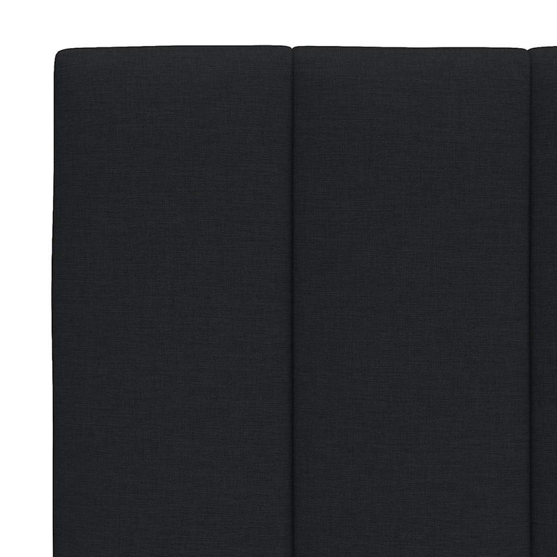 Pernă pentru tăblie de pat, Hanko, negru, 160 cm, material textil