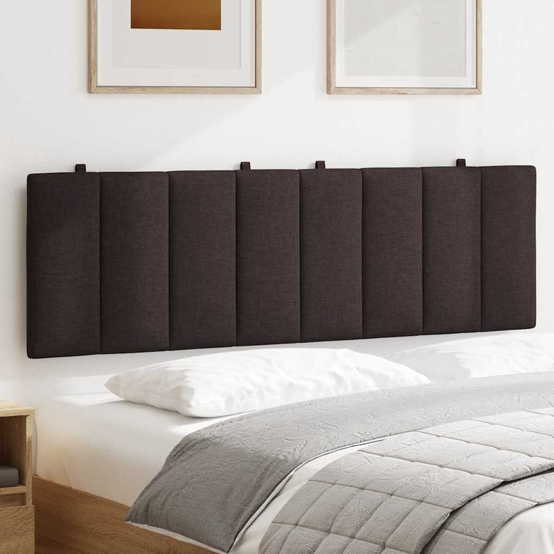 Pernă pentru tăblie de pat, Hanko, maro închis, 160 cm, material textil