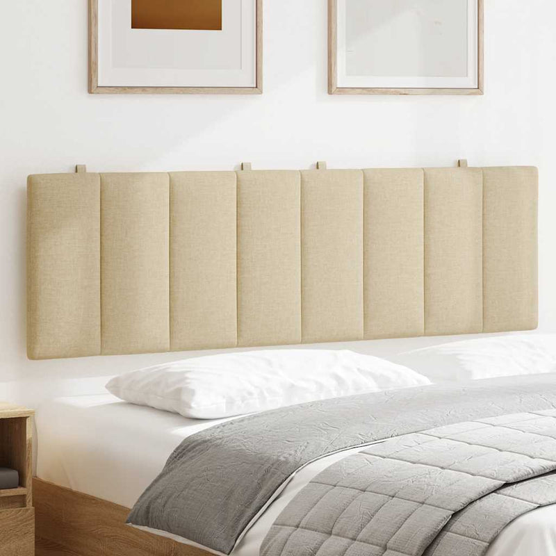 Pernă pentru tăblie de pat, Hanko, crem, 160 cm, material textil