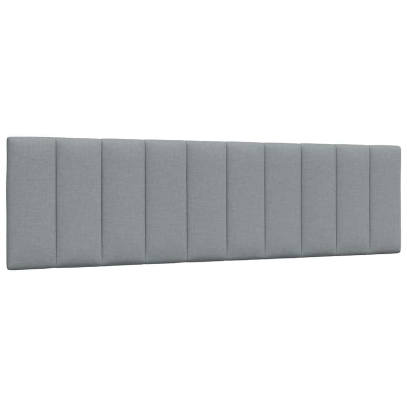 Pernă tăblie de pat, Hanko, gri deschis, 180 cm, material textil