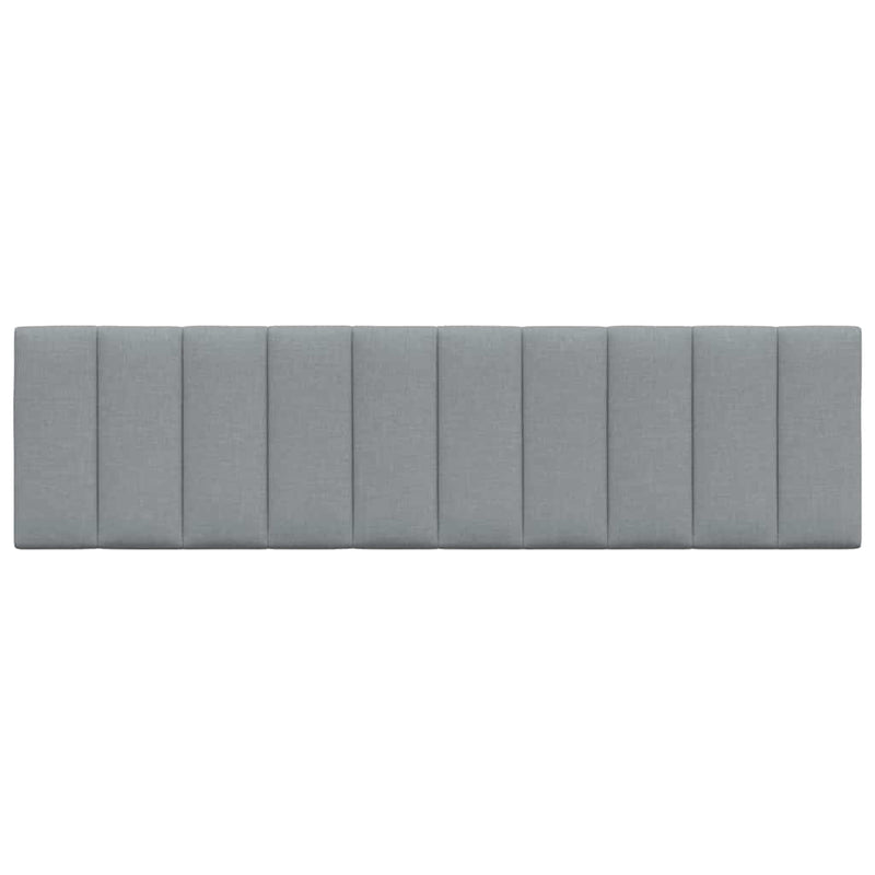 Pernă tăblie de pat, Hanko, gri deschis, 180 cm, material textil