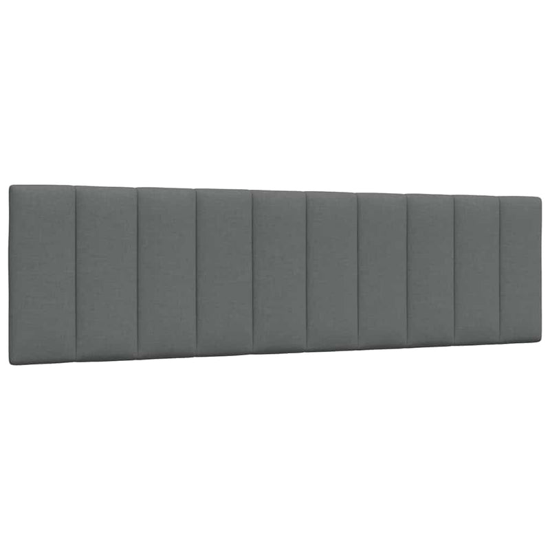 Pernă pentru tăblie de pat, Hanko, gri închis, 180 cm, material textil