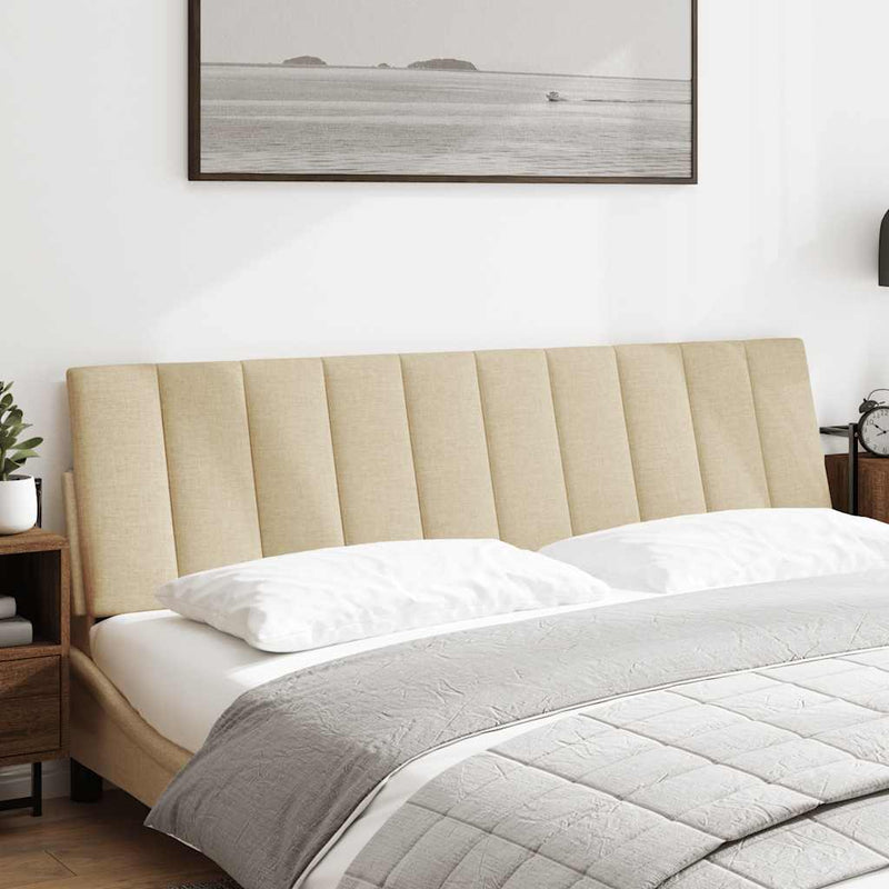 Pernă pentru tăblie de pat, Hanko, crem, 180 cm, material textil