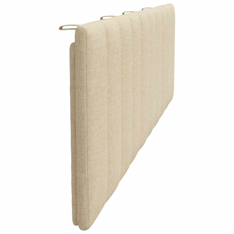 Pernă pentru tăblie de pat, Hanko, crem, 180 cm, material textil