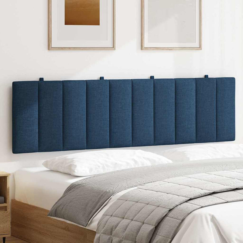 Pernă pentru tăblie de pat, Hanko, albastru, 180 cm, material textil