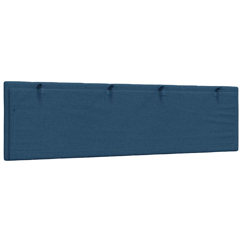 Pernă pentru tăblie de pat, Hanko, albastru, 180 cm, material textil