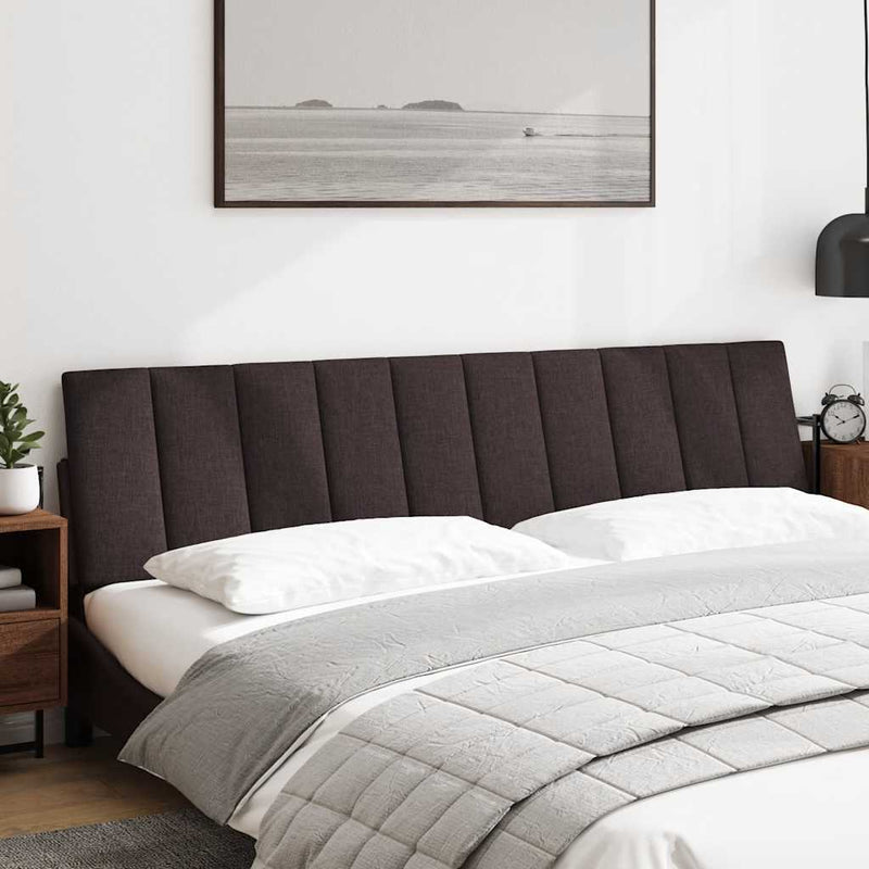 Pernă pentru tăblie de pat, Hanko, maro închis, 200 cm, material textil