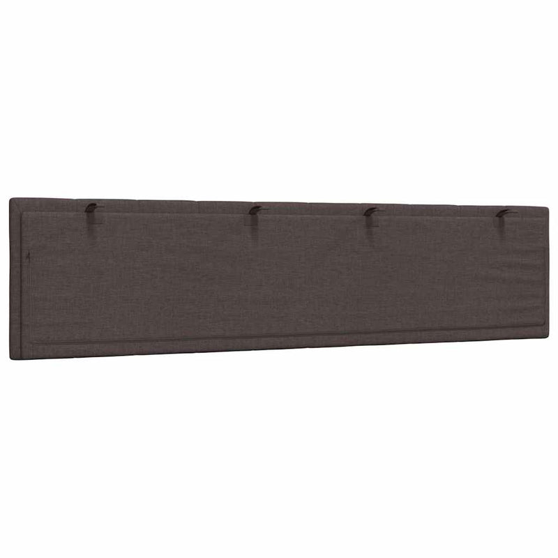 Pernă pentru tăblie de pat, Hanko, maro închis, 200 cm, material textil