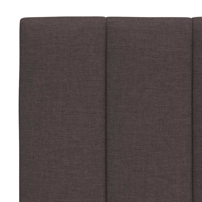 Pernă pentru tăblie de pat, Hanko, maro închis, 200 cm, material textil