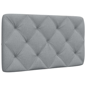 Pernă tăblie de pat, gri deschis, 80 cm, material textil