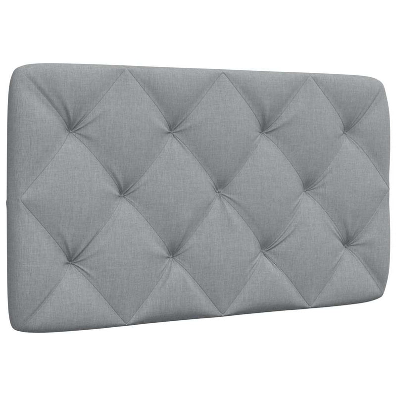 Pernă tăblie de pat, gri deschis, 80 cm, material textil
