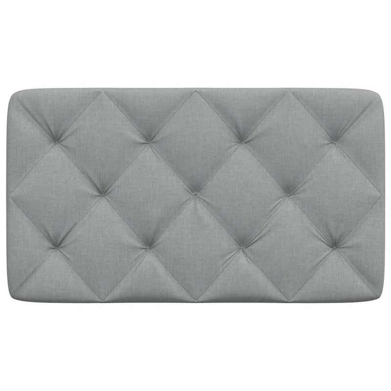 Pernă tăblie de pat, gri deschis, 80 cm, material textil