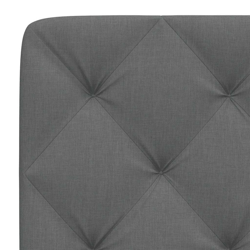 Pernă pentru tăblie de pat, gri închis, 80 cm, material textil