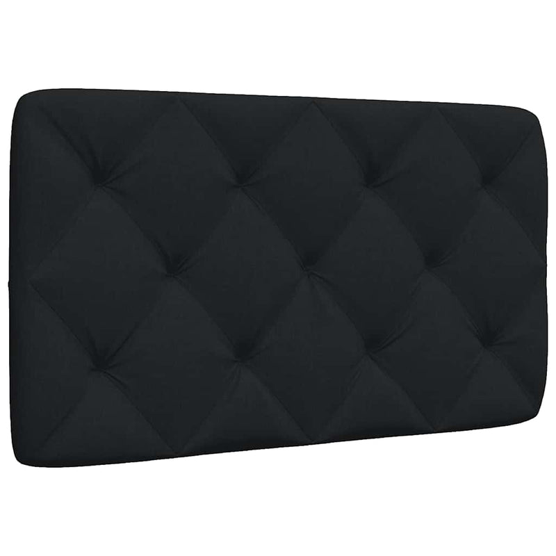 Pernă pentru tăblie de pat, negru, 80 cm, material textil