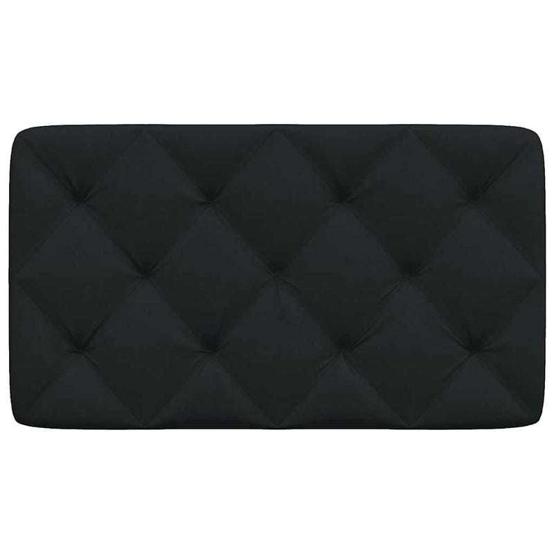 Pernă pentru tăblie de pat, negru, 80 cm, material textil